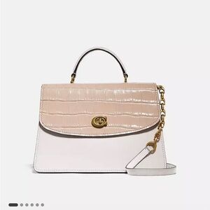 ISO Coach Parker top handle embossed croc